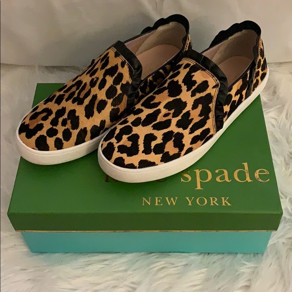 kate spade Shoes - Kate Spade Leopard Sneakers - Worn ONCE
